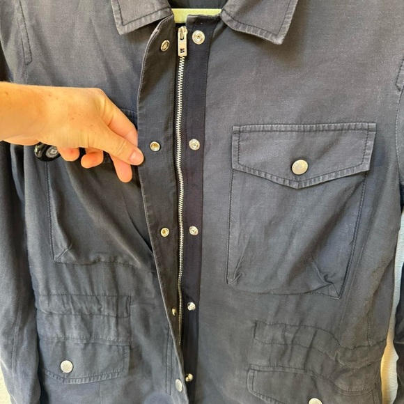 Rag and Bone grey button up military jacket - Picture 8 of 8